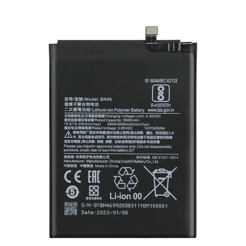 Batería de Teléfono BN46 Para Xiaomi Redmi Note8 Note 8T 8 Redmi 7 Redmi7 Note 6 Note6 - Imagen 2 de 8