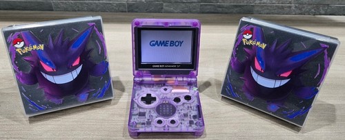 Nintendo Gameboy Advance SP Gengar Pokémon Reshell *Glass Screen & New Battery* - Picture 2 of 10