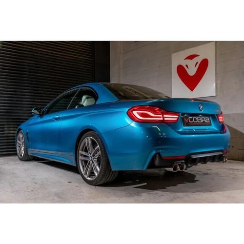 Cobra BMW 425D Exhaust Quad Exit M4 Style Conversion F32 F33 F36 BM112YTP19-22 - Picture 3 of 7