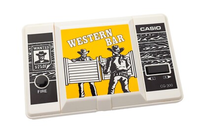 Casio Western Bar Handheld Electronic Game CG-300 Japan 1990