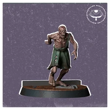 Zombie 3 | Necropolis | Vermillion |  Post Apoc D&D Wargaming 3D Printed Mini