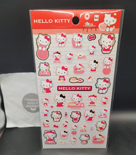 Hello Kitty Stickers Red Pink Gold Bolls Cakes Sanrio Japan