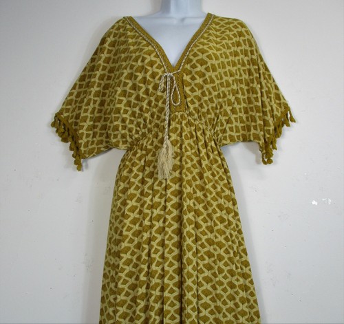 Vestido de verano estilo caftán 100 % viscosa Lagenlook para dama talla única: regular y grande - Imagen 38 de 97