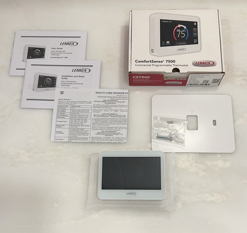 Lennox ComfortSense CS7500 kommerzieller programmierbarer Thermostat 13H15 neu offene Verpackung - Bild 9 von 9