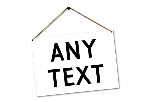 Personalised Any Text Metal Sign Plaque. Custom. Wall, Street. Indoor Outdoor - Picture 60 of 61