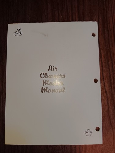 1981 MACK TRUCK LUFTREINIGER MASTER MANUAL REPARATUR SERVICE BOOK - Bild 3 von 3