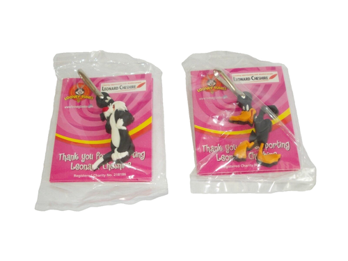 Warner Bros Looney Tunes Pato Lucas y Silvestre Cremallera Tirador / LLAVEROS - Imagen 2 de 3