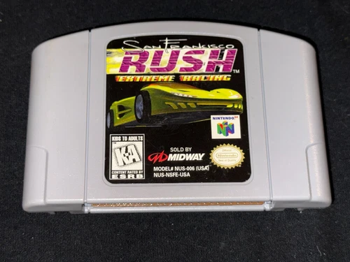 San Francisco Rush: Extreme Racing (Nintendo 64, 1997) Cleaned Tested Authentic
