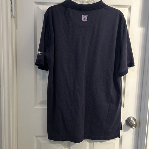 NFL Team Apparel Reebok Men's Dallas Cowboys Polo Shirt Blue Large Short Sleeve - Picture 5 of 6