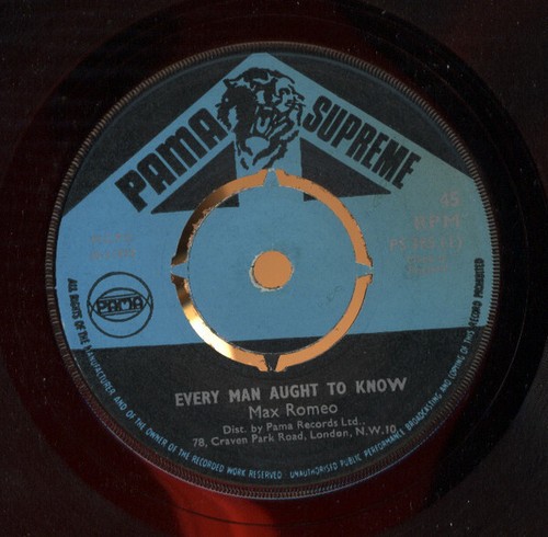 Max Romeo - Every Man Aught To Know (7")
