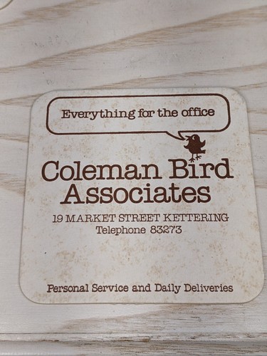 Juego de 6 posavasos de colección Kettering con vistas de fotos Inglaterra Barware Pub Coleman Bird AD - Imagen 8 de 19