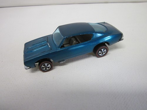 HOT WHEELS REDLINE CUSTOM BARRACUDA * AQUA COLOR * NEAR MINT CAR ! - Picture 9 of 10