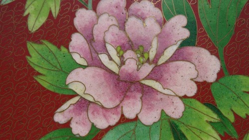 Bronze plate in cloisonné enamels 21 cm China Art Asia - Picture 5 of 12
