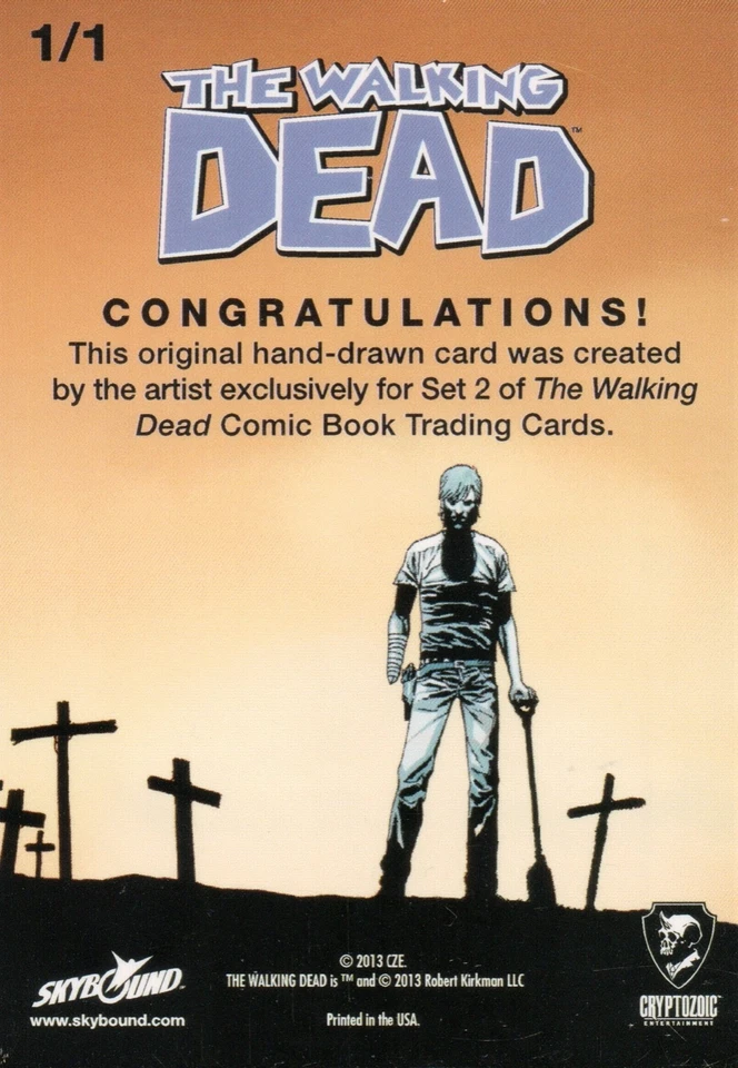 The Walking Dead Comics Season 2, Sketch Card  #1/1 - Image 2 of 2