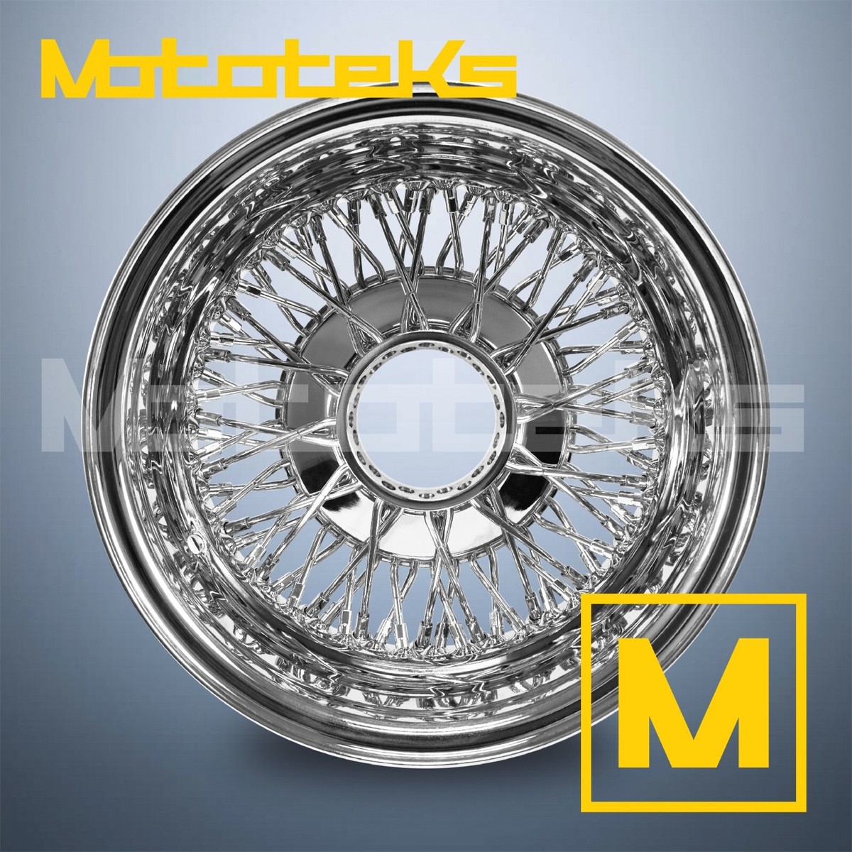 13X5.5 LUXOR WIRE WHEEL 72 CROSS REV LOWRIDER CHROME RIM SINGLE