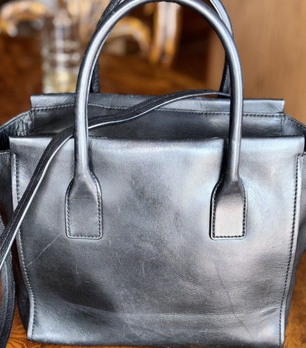 Kate Spade extra große Laptop Business Windel Tragetasche Schleife Tasche schwarz glattes Leder - Bild 2 von 22