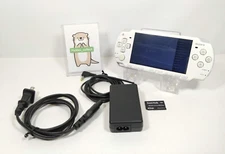 PSP 2000 White Console System w/Charger 2GB Tested No battery Region Free 0401H
