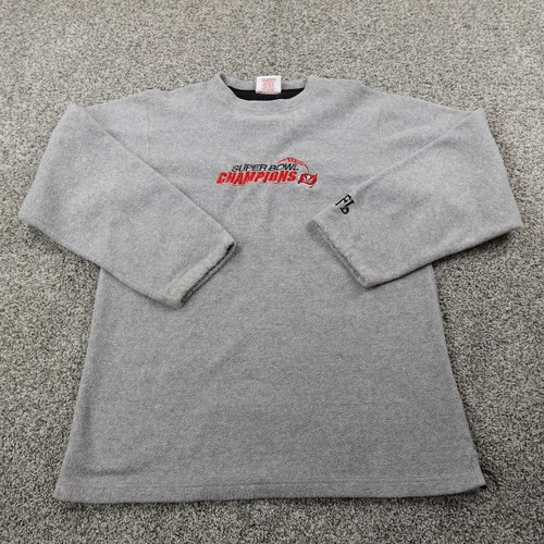 VTG Tampa Bay Buccaneers Sweater Mens M Gray Super Bowl XXXVII NFL Football Y2K - Picture 2 of 14