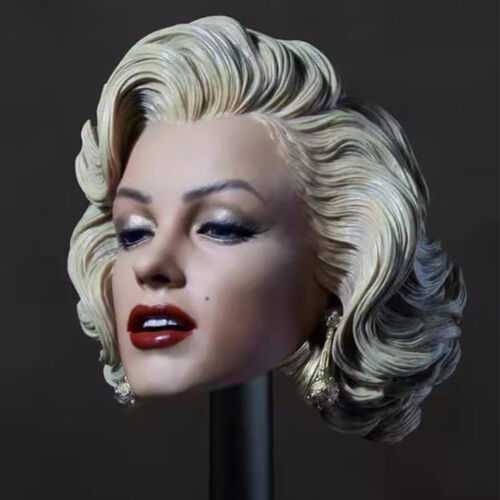 Cabeza esculpida de Marilyn Monroe escala 1/6 2,0 para muñeca cuerpo figura femenina Phicen de 12" - Imagen 2 de 3