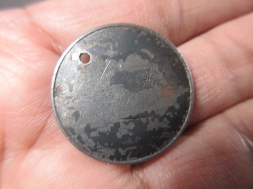 Vintage Lot 4 Metall einseitig King George VI perforiert Münze Token - Bild 6 von 10