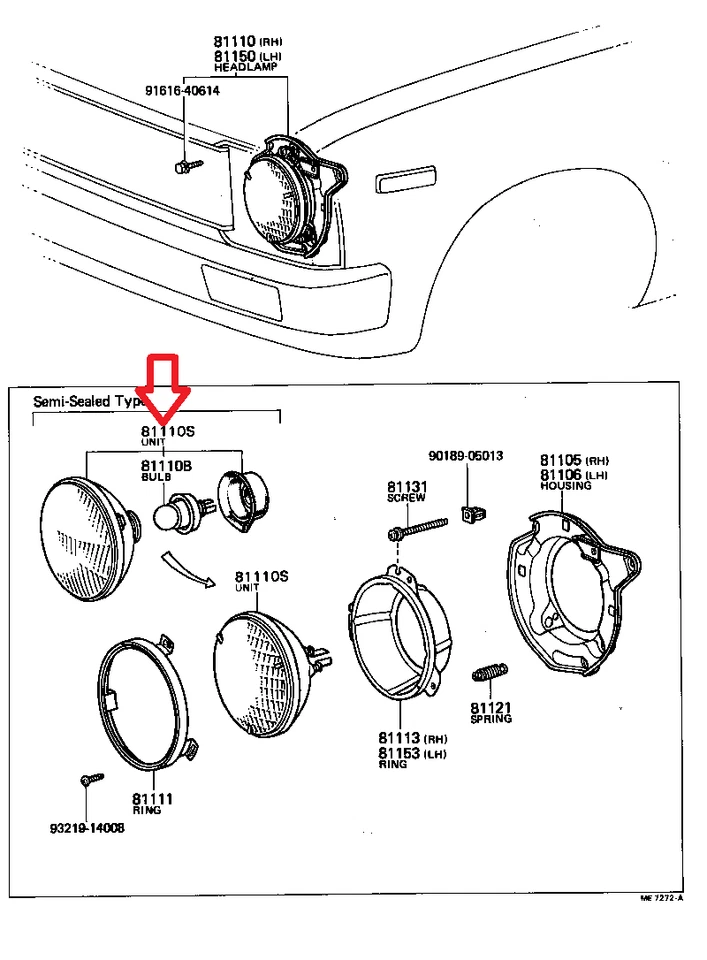 FITS: 66 - 81 TOYOTA PICKUP HALOGEN HEADLIGHTS KIT LH + RH SET OEM BRAND NEW - Image 3 of 4