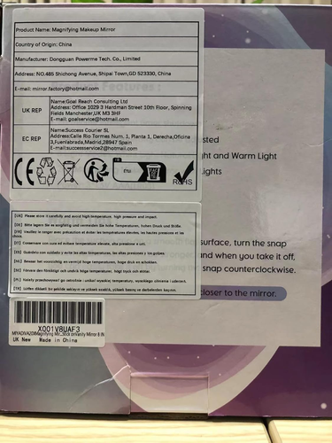 MIYADIVA 2024 Upgraded Magnifying Mirror with Light, 20X Lighted Makeup Mirror, - Picture 7 of 12