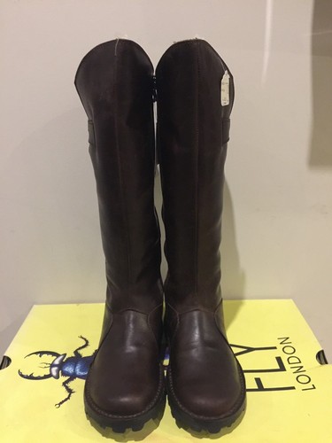 in marrone Stivali 3 New foderati 115 36 Mol pelle Warm in Fly £ London Uk pile Rrp Exq7nA8vx