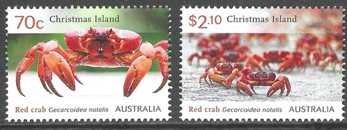 Christmas Island - 2014 Red Crabs - Complete Set of 2 MNH
