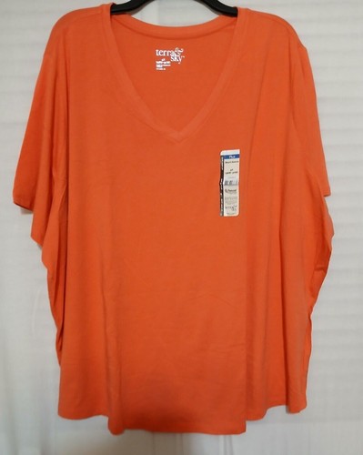 Terra & Sky Crew Or V-Neck Shirts Tops Sizes 0X, 1X, 2X, 3X or 4X You Pick 1 - Picture 28 of 29