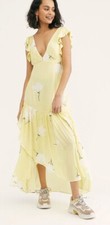 New Free People She's A Waterfall Maxi Dress sz 10