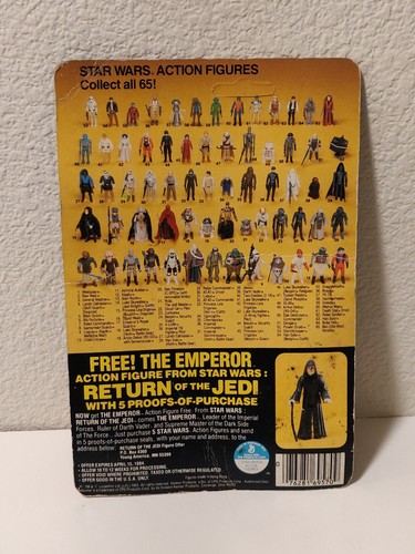 Kenner ROTJ Logray EWOK Medicine Man 65 UNPUNCHED Star Wars 1983 Jedi Sealed - Picture 6 of 7