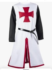 Medieval Knight Costume Adult Size Medium... Belt, Cloak, Tunic