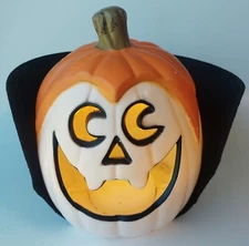 Hyde & Eek Boutique Lit Pumpkin Dracula Vampire Style Operated Indoor/Outdoor