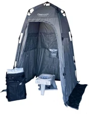 Cleanwaste Portable Dry Toilet System Privacy Tent, Toilet, Tote Backpack