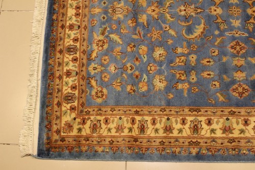Rugstc 4x6  Pak Persian Blue Area Rug,Genuine Hand-Knotted,Floral with Wool Pile - Bild 5 von 5