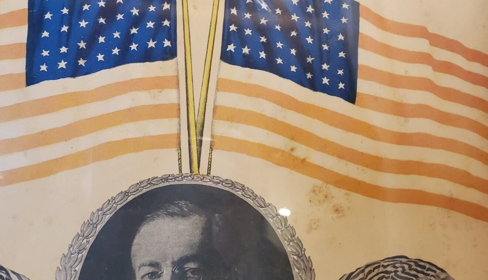 Póster enmarcado Presidents Stars & Stripes Forever Primera Guerra Mundial Washington Wilson Lincoln Foto 4 de 4