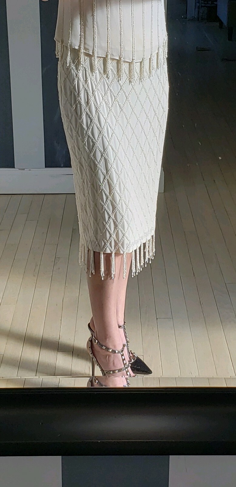 NWT Escada Beaded Silk Skirt 34 Retail 2980 NWT Escada Beaded Silk Skirt 34 Retail 2980