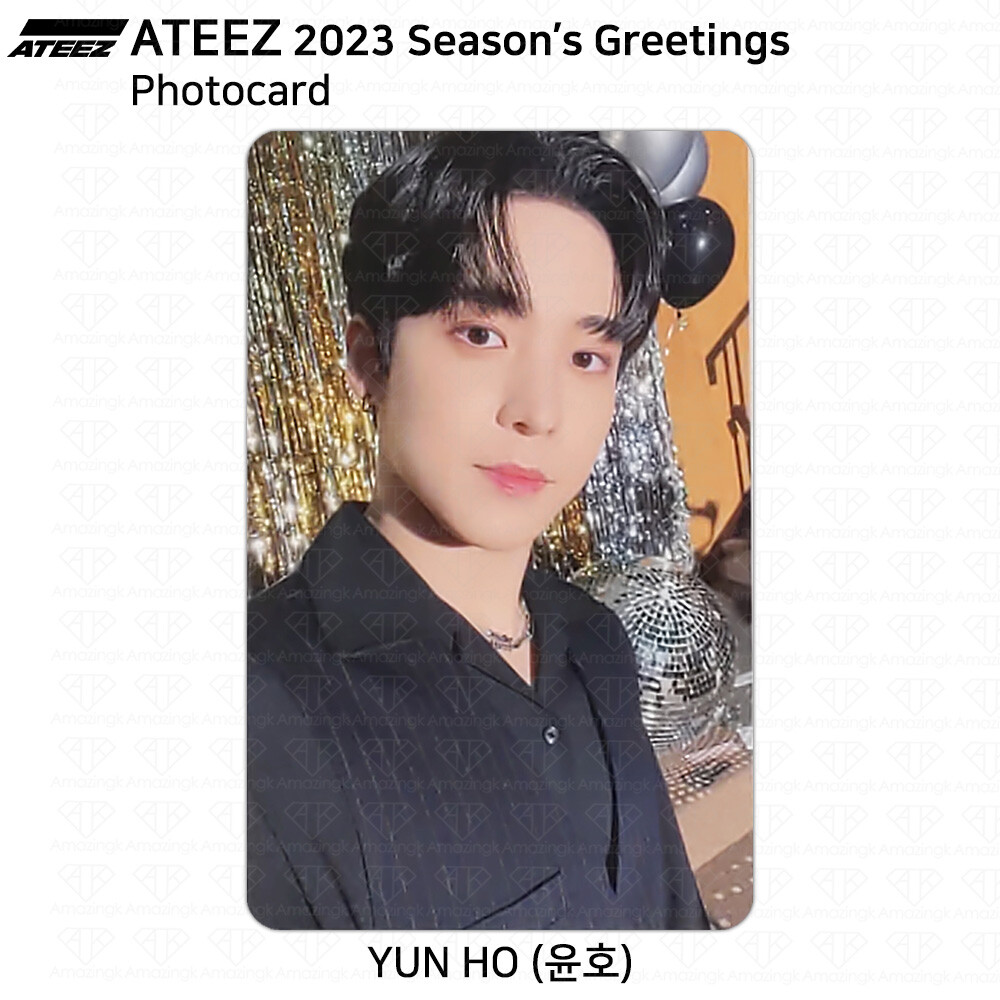 ATEEZ 2023 Season's Greetings Official Photocard 2 Versions ATEEZ 2023 Season's Greetings Official Photocard 2 Versions