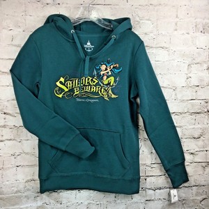 Disney-Parks-hoodie-sweatshirt-Small-green-Sailors-Beware-Pirates-Caribbean