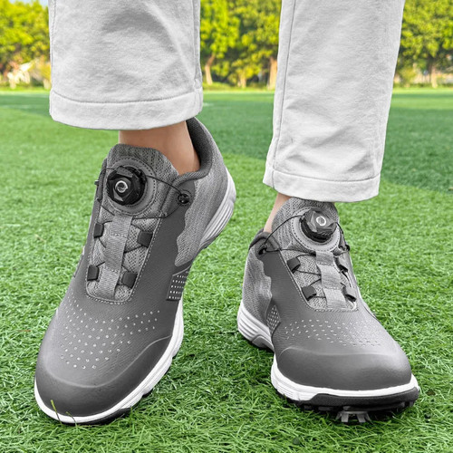 Waterproof Golf Shoes Men Professional Golfers Sneakers Golfing Walking Footwear - Imagen 9 de 23