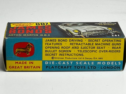 Corgi No. 261 James Bond 007 Aston Martin D.B.5 with Original Box - Picture 3 of 24