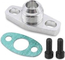 Turbo Oil Drain Outlet Flange Gasket Adapter Kit 10an T3 T4 Gt42 Gt40 T60 Gt30 Turbo Oil Drain Outlet Flange Gasket Adapter Kit 10an T3 T4 Gt42 Gt40 T60 Gt30