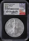 2020-W $1 Burnished American Silver Eagle NGC MS 70 | FDOI Jones Signed Slab