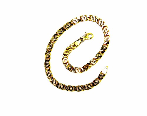 PEGASO GIOIELLI Bracciale da Uomo in Oro Giallo 18kt (750) Maglia Tigre Cm 21 - Imagen 7 de 7