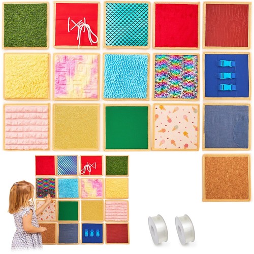 Sensory Wandpaneel für Kinder | Strukturfliesen Sensory | Sensorische Wand zum Spielen...