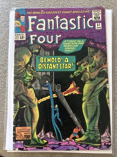 Fantastic Four # 37 (Marvel Comics, 1965) 1st Anelle (Mother of Hulkling) VG+
