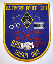 Baltimore Maryland Police Booking and Intake Patch - FREE Tracked US Shipping