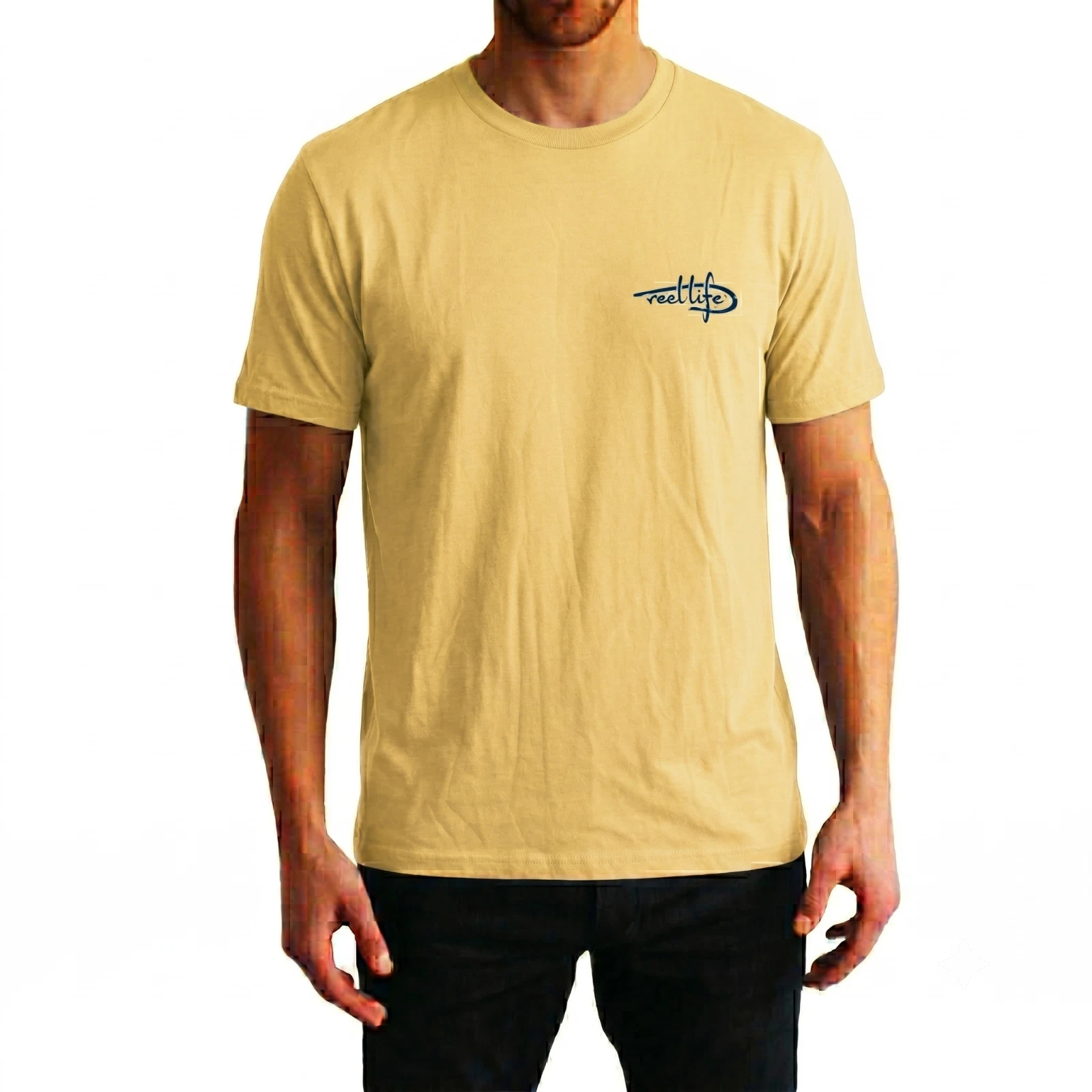 Reel Life Fishing Shirt Large 50/50 Cotton Poly Blend Breathable Graphic Tee LG
Opens in a new windo