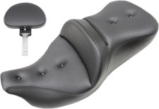 Saddlemen Roadsofa Gel Seat with Backrest for 2008-24 Harley Touring Models FLHX
