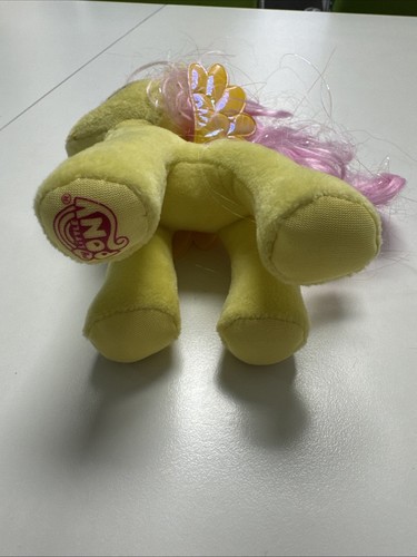 TY My Little Pony MLP Fluttershy 2017 Hasbro Plush 7" Yellow Pink No Hang Tag - Picture 6 of 6